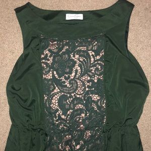 Jessica Simpson dark green sleeveless dress